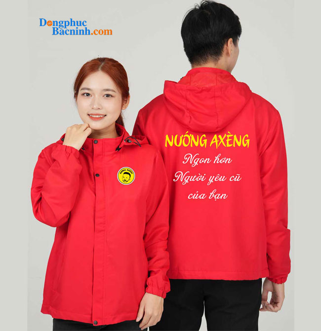 May và in áo gió Quán nướng AXèng