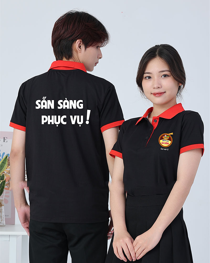 May và In Áo phông đồng phục Quán Bún Cá Gia Cường – Cơ sở 2