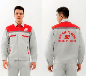 May và In Đồng phục bảo hộ lao động Mái che tự động LD