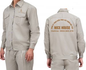 May và In đồng phục bảo hộ Công ty TNHH Kiến trúc xây dựng nội thất Nice House