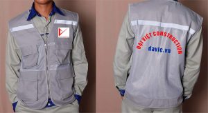 May và In áo gile Công ty Đại Việt Construction – Davic.vn