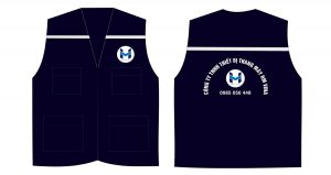 May và In áo gile Công ty TNHH Thiết bị Thang máy HM Vina