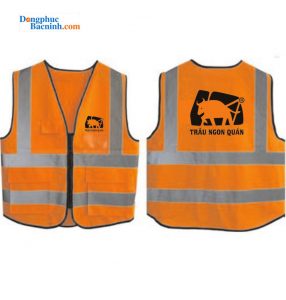 May và In áo gile đồng phục Trâu Ngon Quán