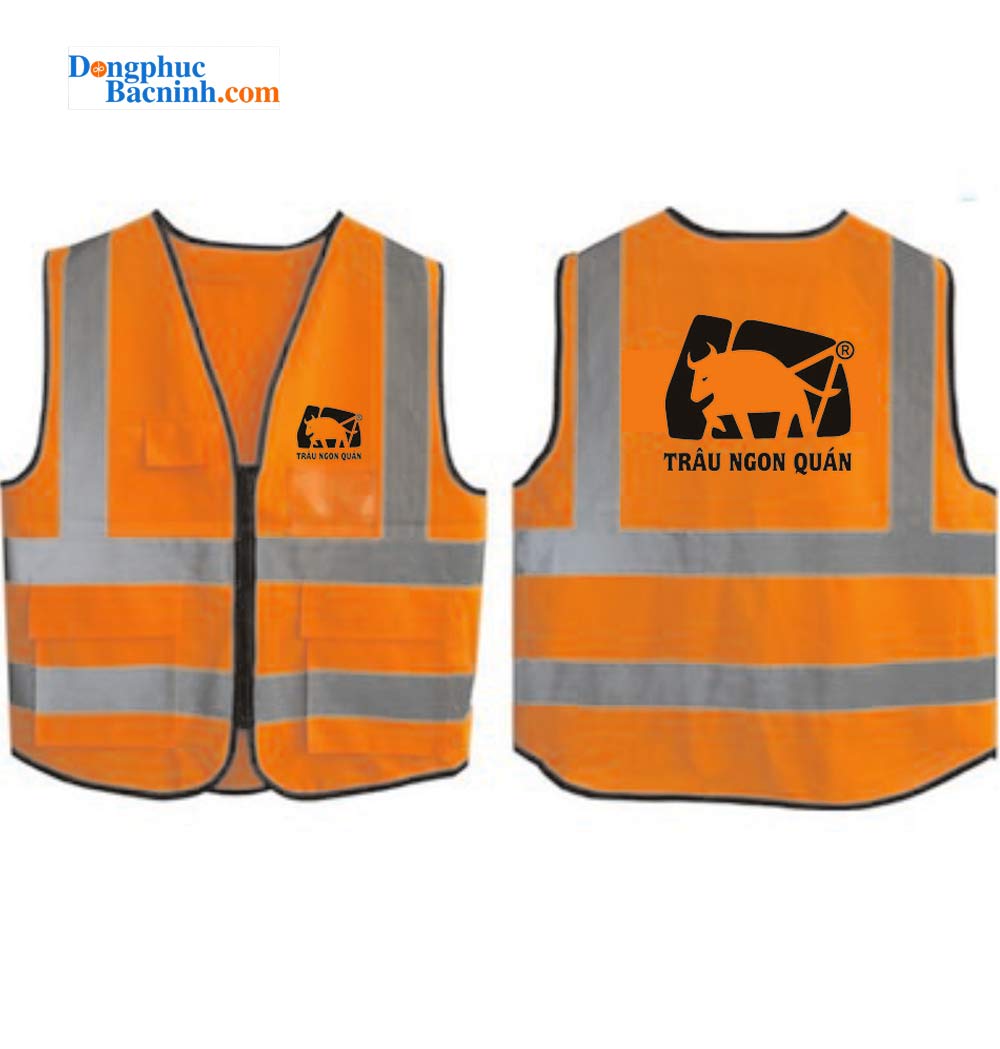 May và In áo gile đồng phục Trâu Ngon Quán