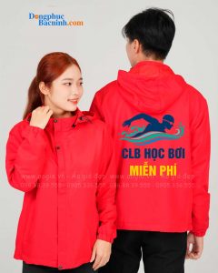 May và In áo khoác gió Câu lạc bộ học bơi miễn phí