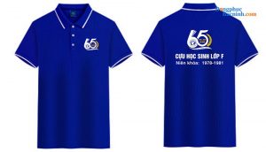 May và In áo phông Cựu học sinh Lớp F niên khóa 1978-1981 – 65 năm Xây dựng và Phát triển
