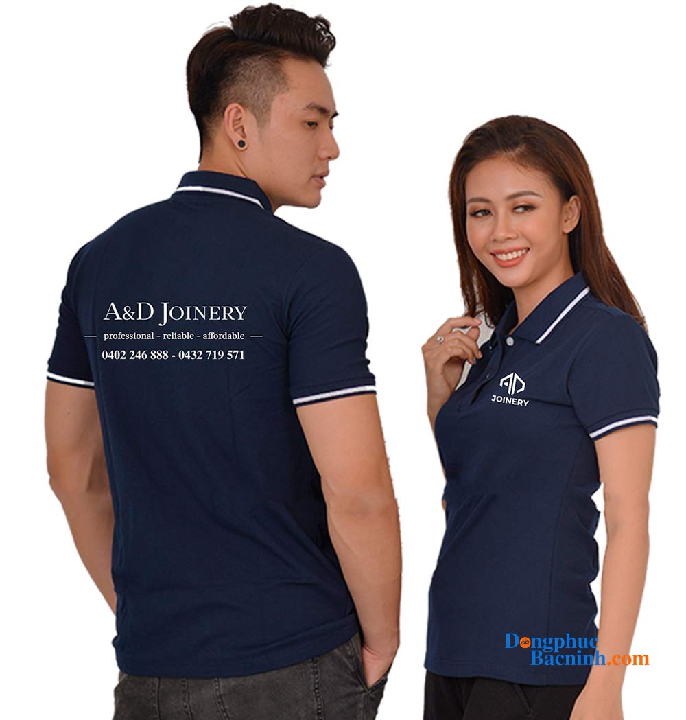May và In áo phông đồng phục A&D Joinery