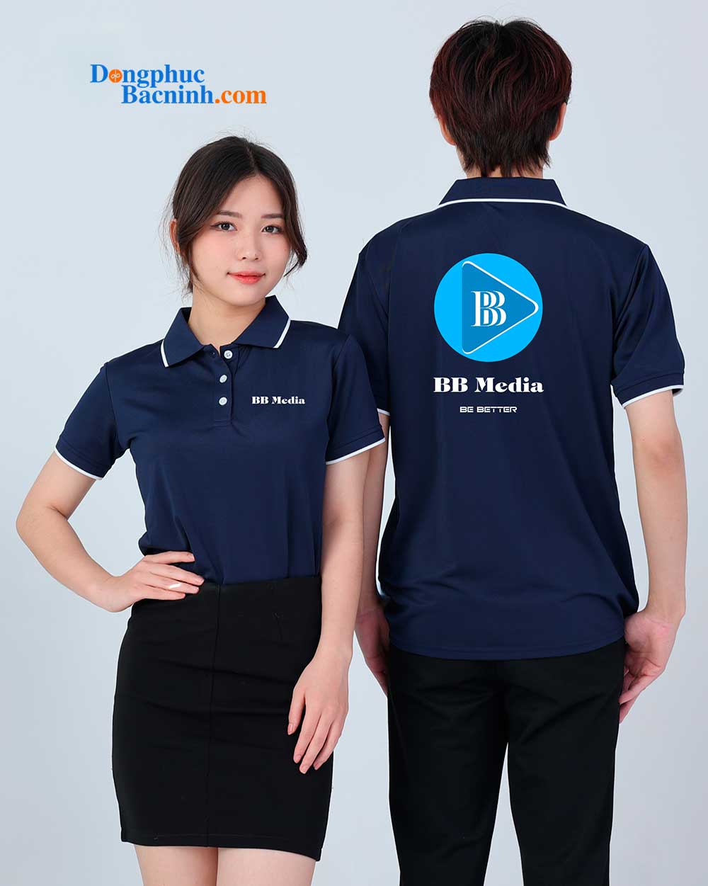 May và In áo phông đồng phục BB Media