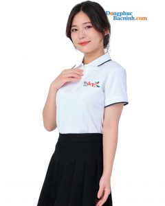 May và In áo phông đồng phục Inaodep.com màu trắng