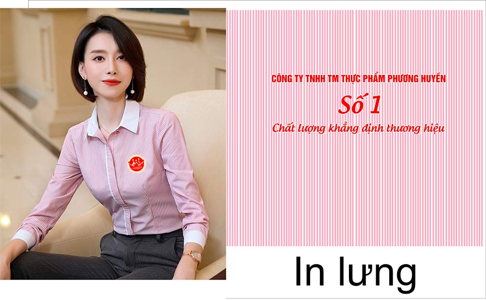May và In áo sơ mi Công ty TNHH TM Thực phẩm Phương Huyền