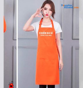 May và In tạp dề đồng phục Chiến Ba Vì