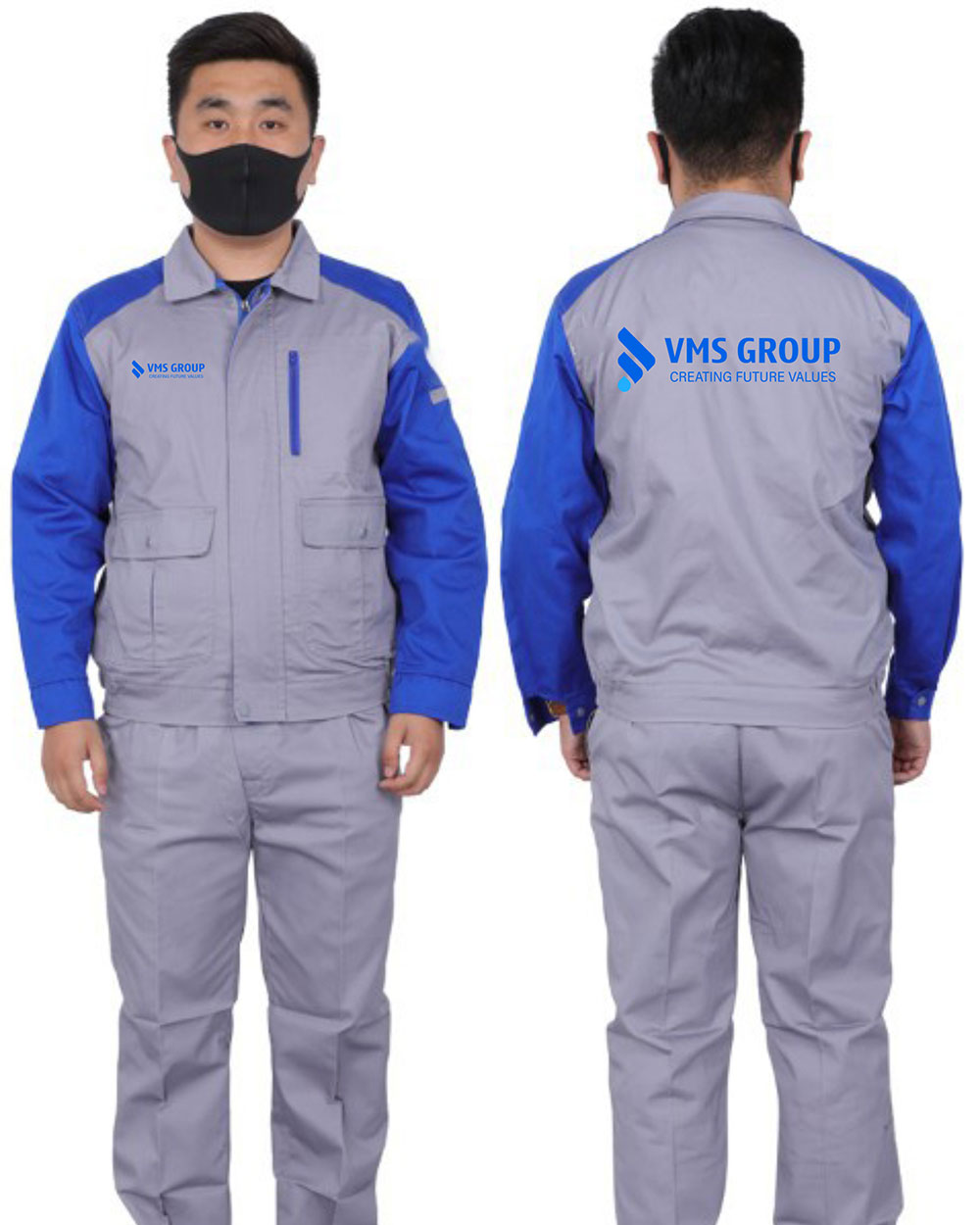 May và In Đồng phục bảo hộ Công ty VMS Group