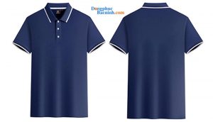 May áo polo đồng phục màu tím than
