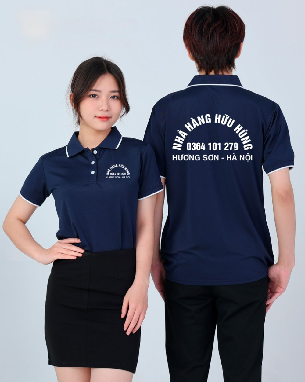 May đồng phục Nhà hàng Hữu Dũng Hương Sơn - Hà Nội