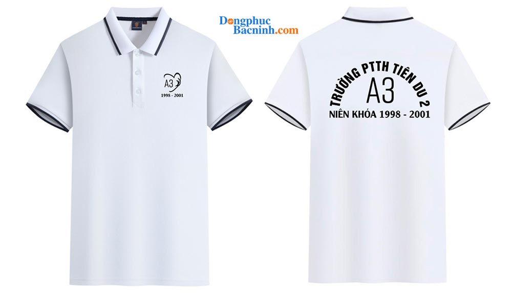 May và In áo Lớp A3 Trường PTTH Tiên Du 2 niên khóa 1998-2001