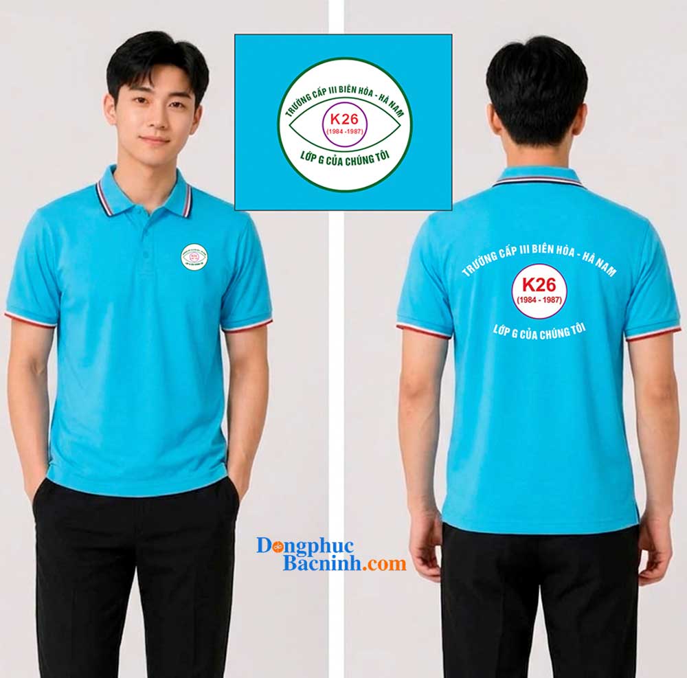 May và In áo Lớp G K26 Trường cấp III Biên Hòa - Hà Nam