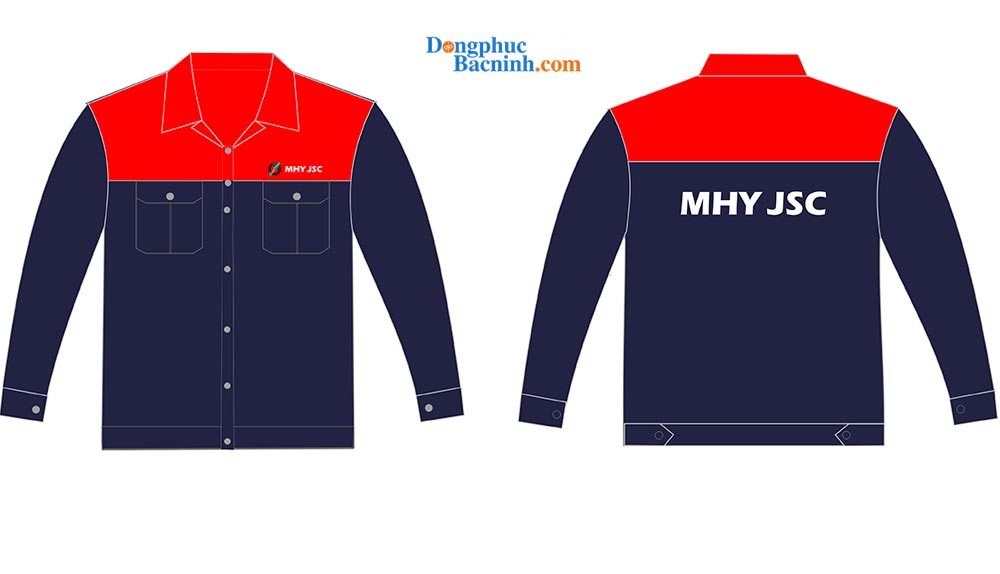 May và In áo bảo hộ đồng phục Công ty MHY JSC