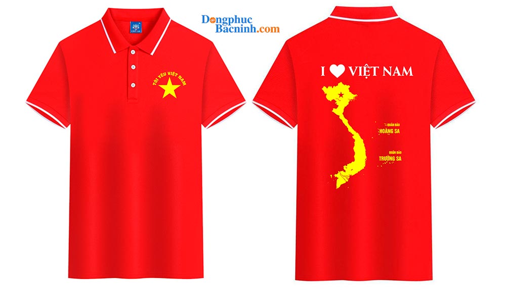 May và In áo cờ đỏ sao vàng Tôi yêu Việt Nam