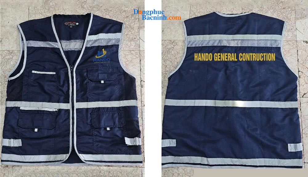 May và In áo gile Công ty Hando General Contruction