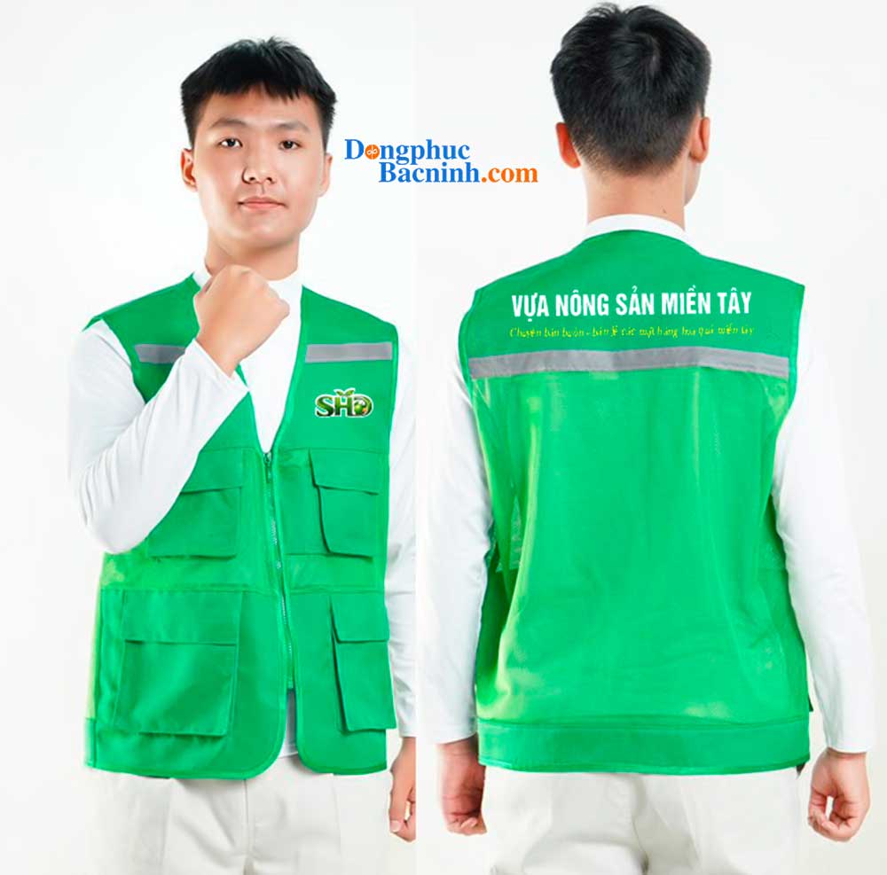 May và In áo gile Vựa nông sản miền Tây SHD