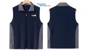 May và In áo gile đồng phục HYX
