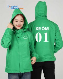 May và In áo gió HTX DU lịch nông nghiệp và dịch vụ - Xe ôm 01