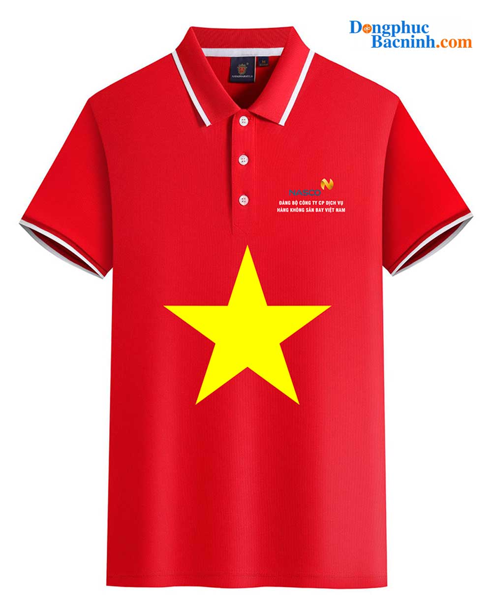 May và In áo phông Đảng bộ Công ty CP Dịch vụ Hàng không sân bay Việt Nam NASCO