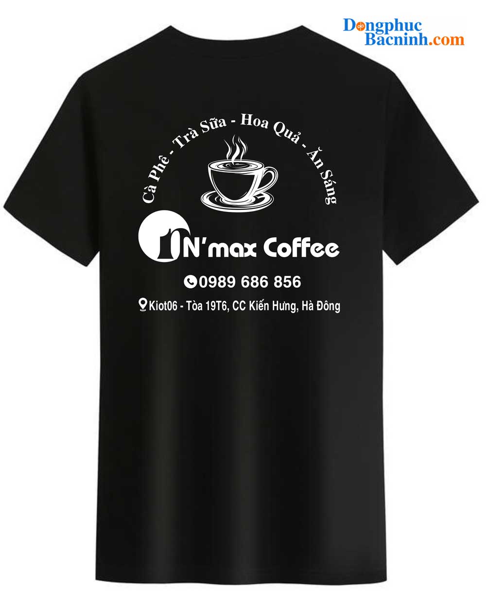 May và In áo phông Quán N'Max Coffee