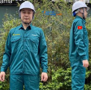 May và In đồng phục bảo hộ Công ty POMA Sun Group
