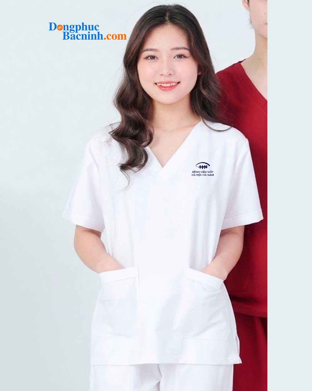 May và In đồng phục y tế Bệnh viện Mắt Hà Nội - Hà Nam