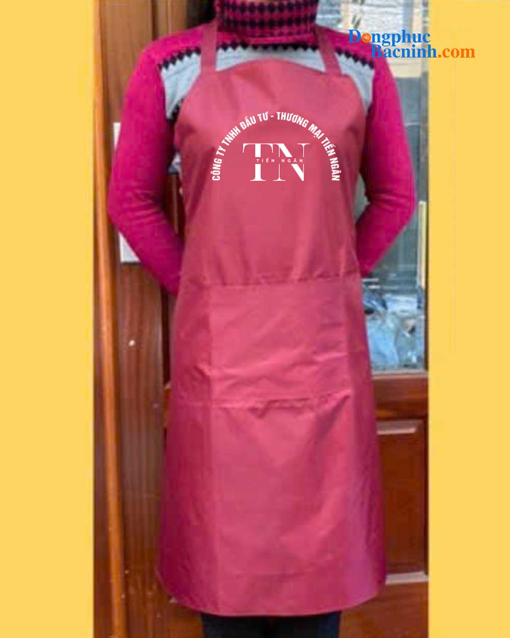 May và In tạp dề Công ty TNHH Đầu tư - Thương mại Tiến Ngân