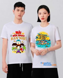 May và in áo phông Mãi bên nhau bạn nhé - Ăn chơi là phải có hội